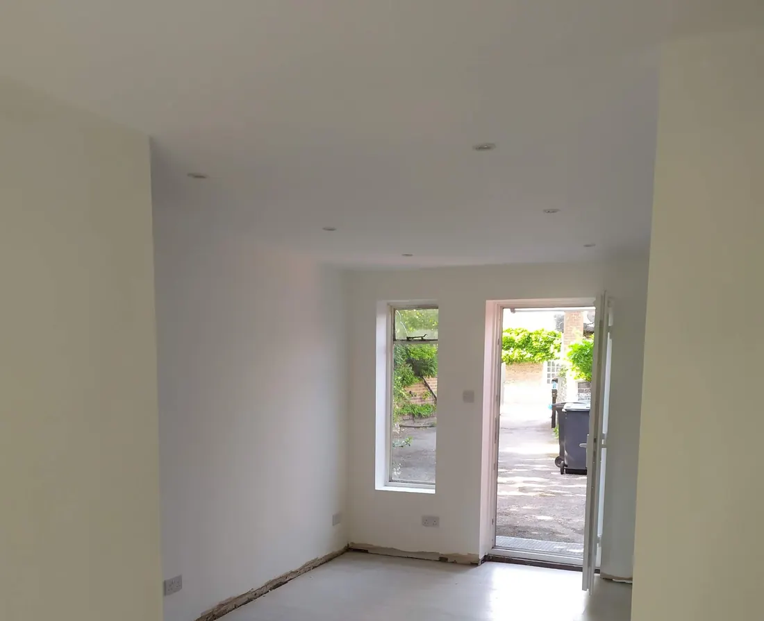 Finished garage conversion
